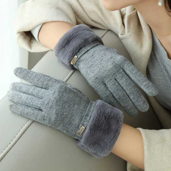 Valentina Plush Gloves - Winter Women Personality Elegant